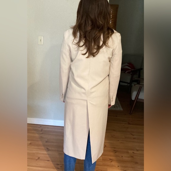 NWT Zara Double Breasted Dress Coat - Picture 8 of 9
